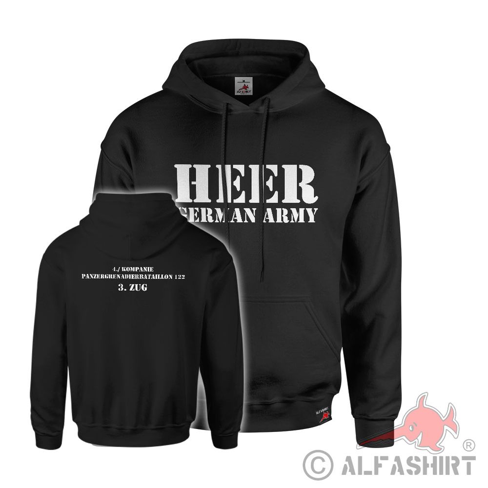 Hoodie black Army German Army Army Military Germany #42605