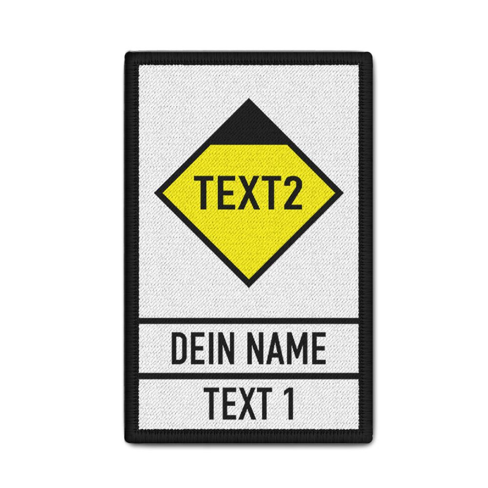 Patch taktisches Zeichen mit deinem Text Name Einheit #47952