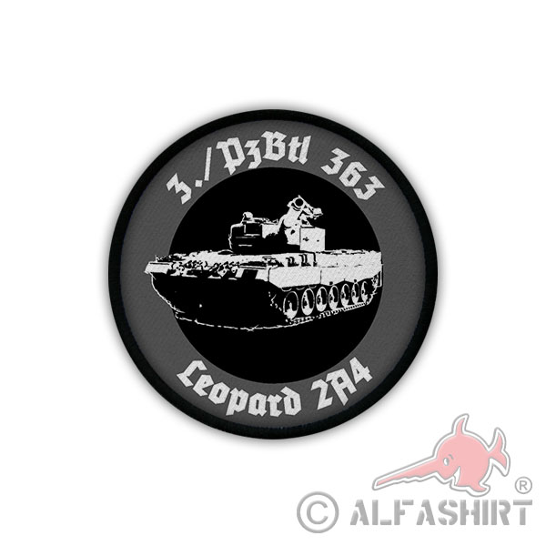 3 PzBtl 363 Leopard 2A4 Kompanie Panzerbataillon BW Patch Aufnäher #17979
