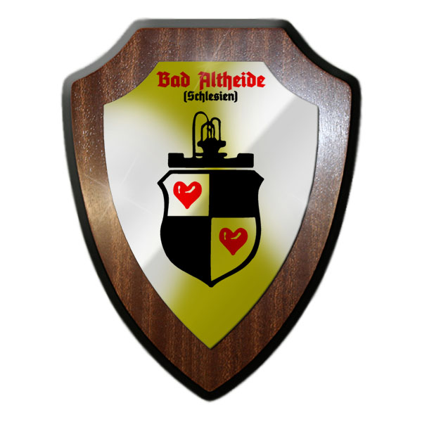 Wappenschild Bad Altheide Schlesien Niederschlesien Heimat Wappen Polen #23509