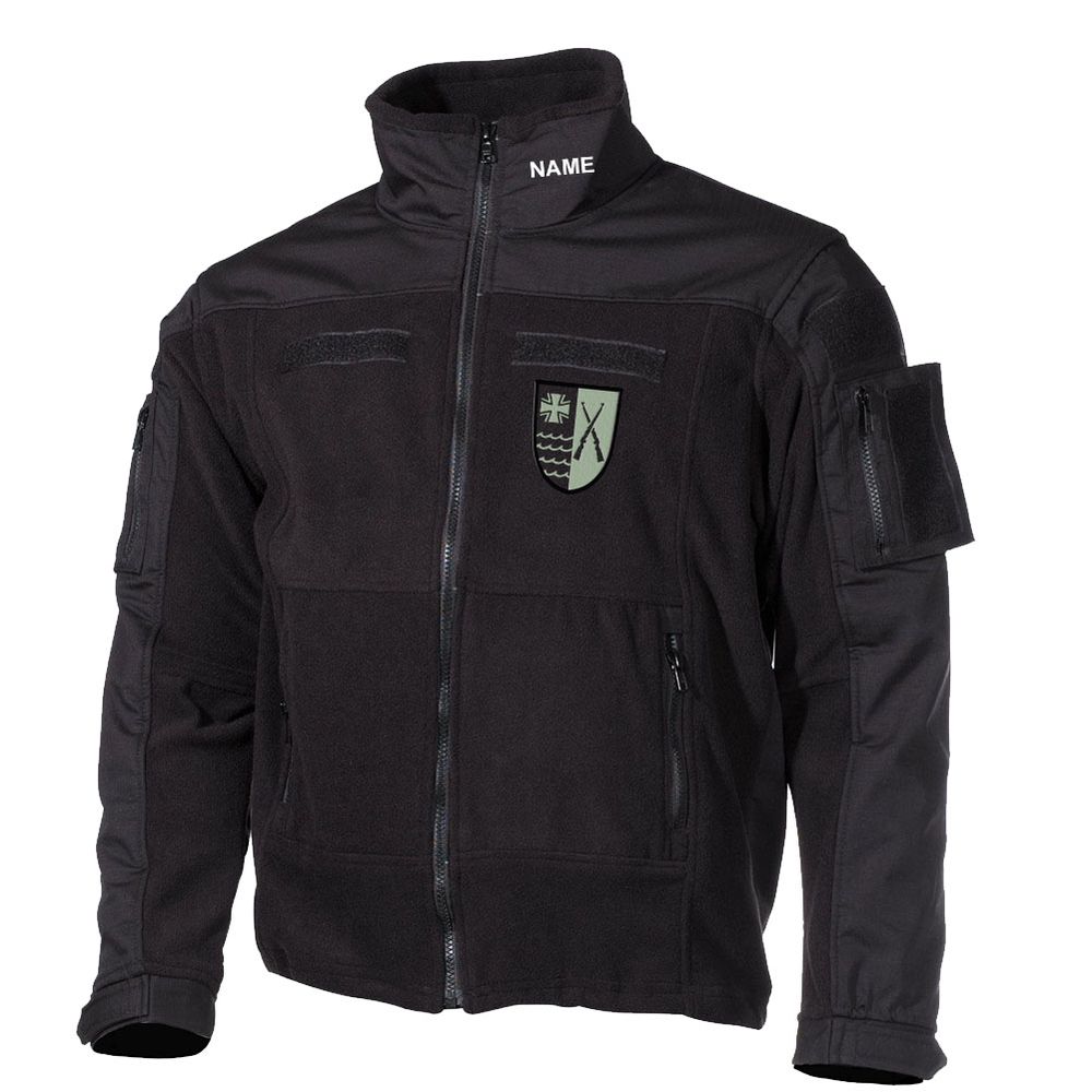 Fleece jacket Homeland Security EMBROIDERED Regiment 3 Coat of Arms HSchRgt Bundeswehr #46417