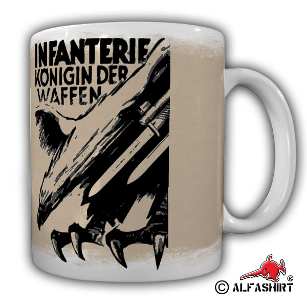 Infanterie Königin der Waffen Heer Militär Karabiner 98k Gewehr - Tasse #17127