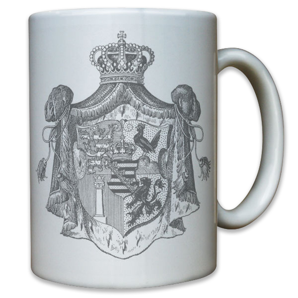 Wappen Herzogtum Sachsen-Meiningen-Hildburghausen Mittleres - Tasse #11804