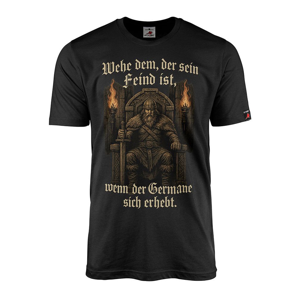 T-Shirt Wehe dem der sein Feind ist Mythologie Wikinger Fantasy #46822