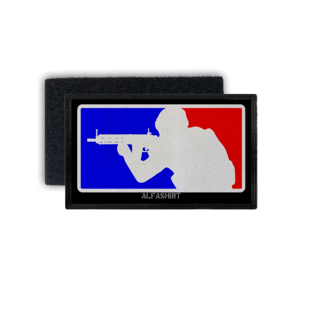Patch League Airsoft Blue Red Bundeswehr Paintball Isaf Patch 7.5x4.5cm # 35074