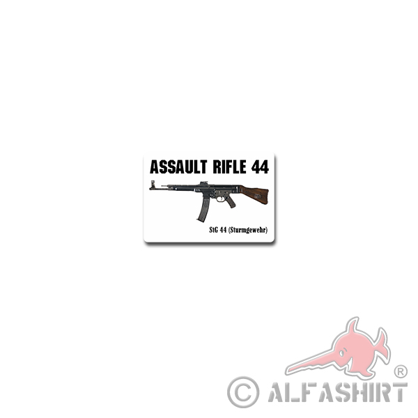 Assault rifle 44 Aufkleber Sticker StG Sturmgewehr 10x7cm#A4210