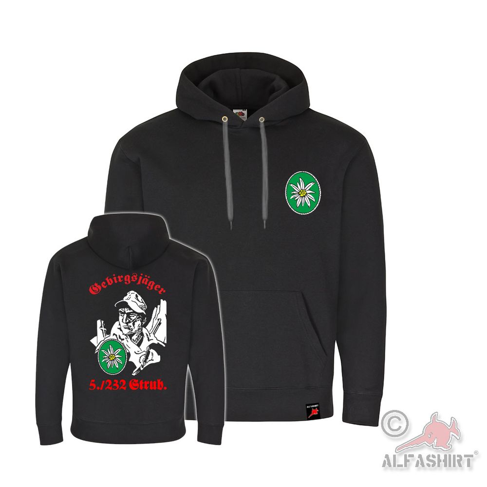 Hoodie Gebirgsjäger 5-232 GebJg Bundeswehr Gebirgsjägerbataillon #40970