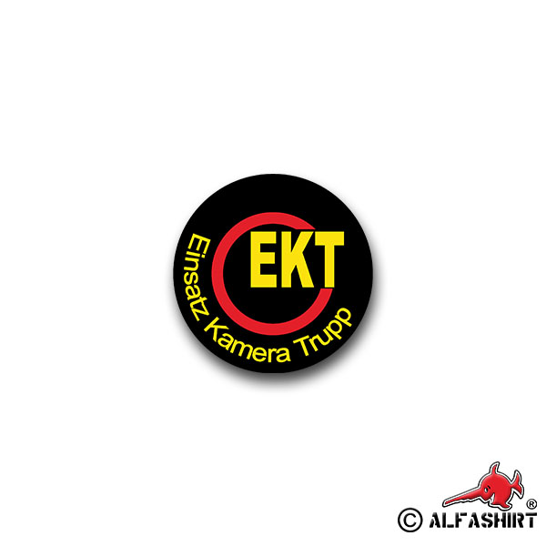 Sticker ECT Insert Camera Squad Camera Squad BW Coat of Arms 7x7cm A1339