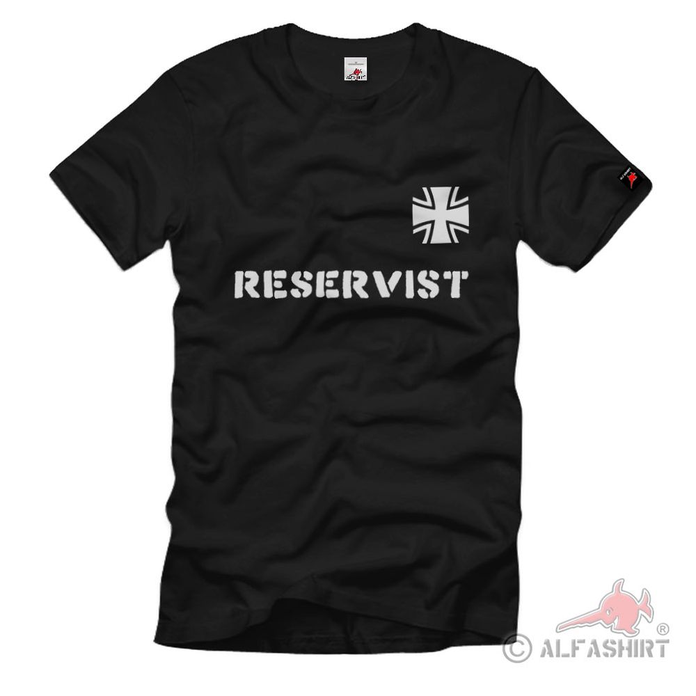 Reservist Iron Cross Bundeswehr Basic Military Service T Shirt # 2120