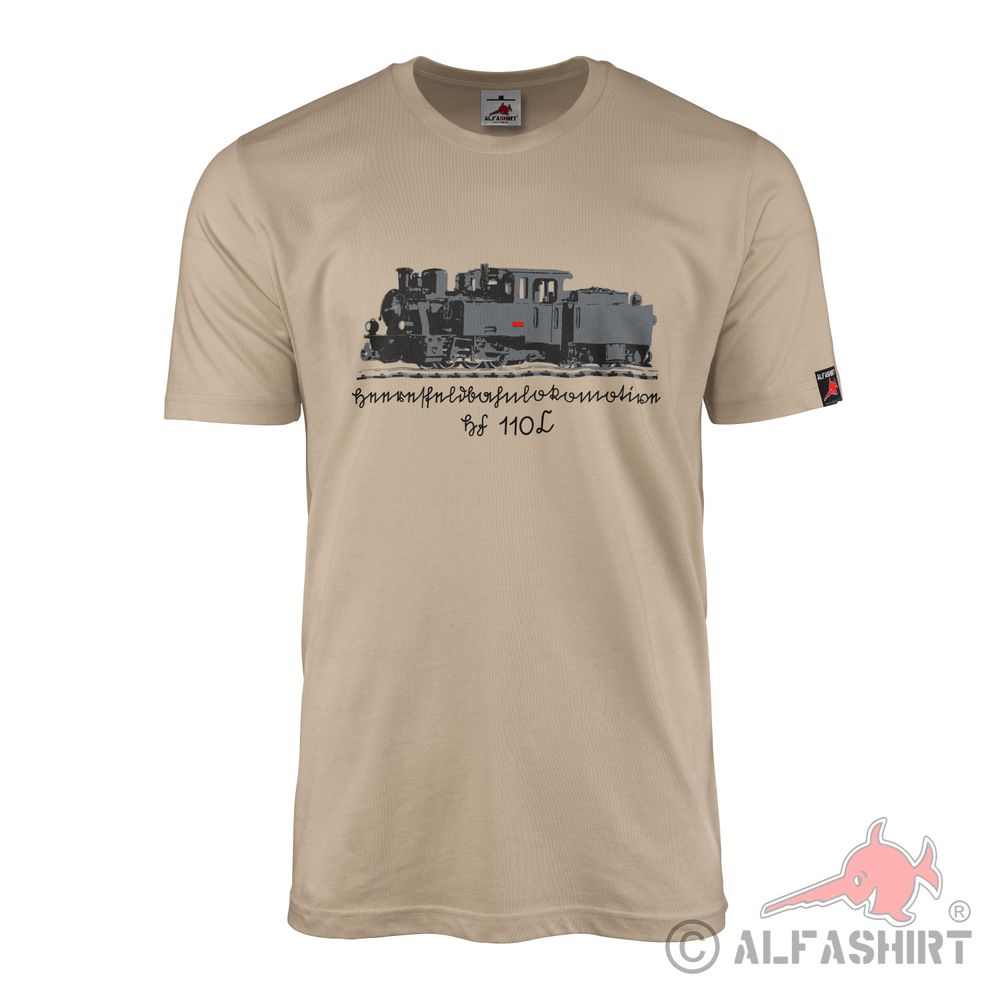 Heeresfeldbahnlokomotive HF 110C Militär WH Dampflok Schmalspur T-Shirt#43216