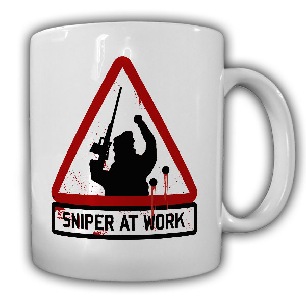 Sniper at work Scharfschütze Heckenschütze Sportschütze Militär Tasse #14293