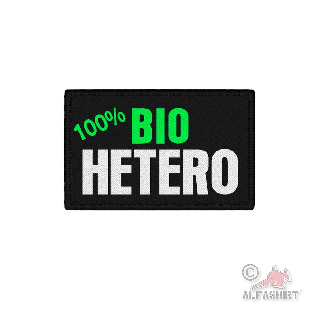 Patch BIO Hetero Männer Mann Fun Soldat Frauen Aufnäher#45832