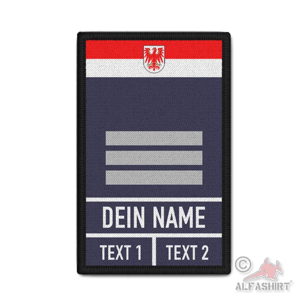 Patch Berufsfeuerwehr Brandenburg Wappen Brandamtmann A11 Dienstgrad #44969