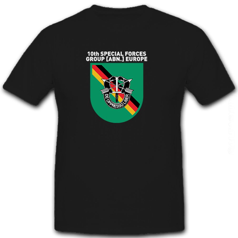 10th Special forces Group [ABN.] Europe Wappen Abzeichen Emblem - T Shirt #8479