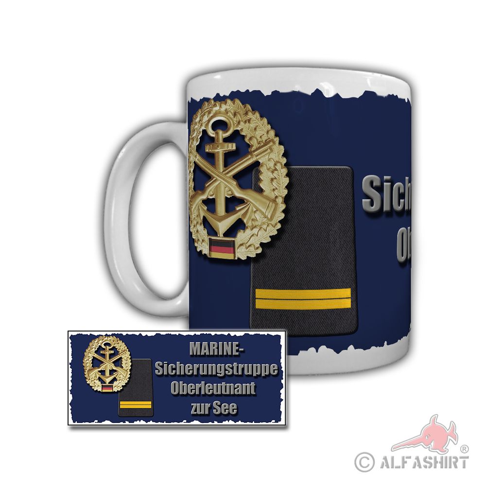 Tasse Marine Sicherungstruppe Oberleutnant zur See Schnellboote Jaguar #29334