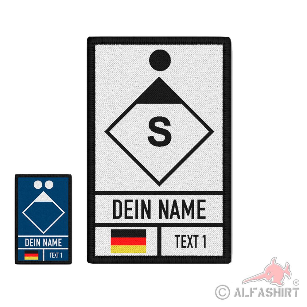 Patch Feuerwehr Taktische Zeichen personalisiert Gruppenführer Zugführer #40177