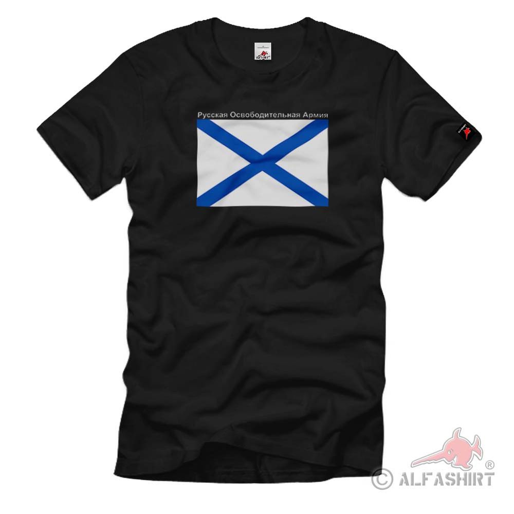 ROA Russische Befreiungsarmee Flagge Russisch Kampfverband T Shirt #1767