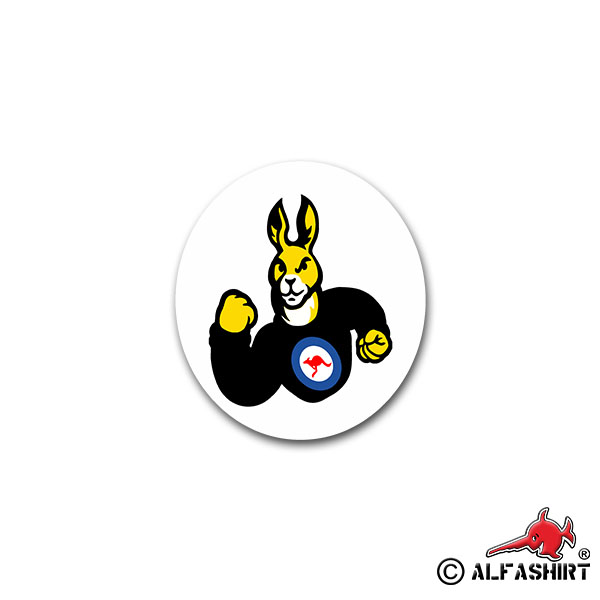 Sticker Aussies Kangaroo Australia Slang Flag Flag 6x7cm A2025