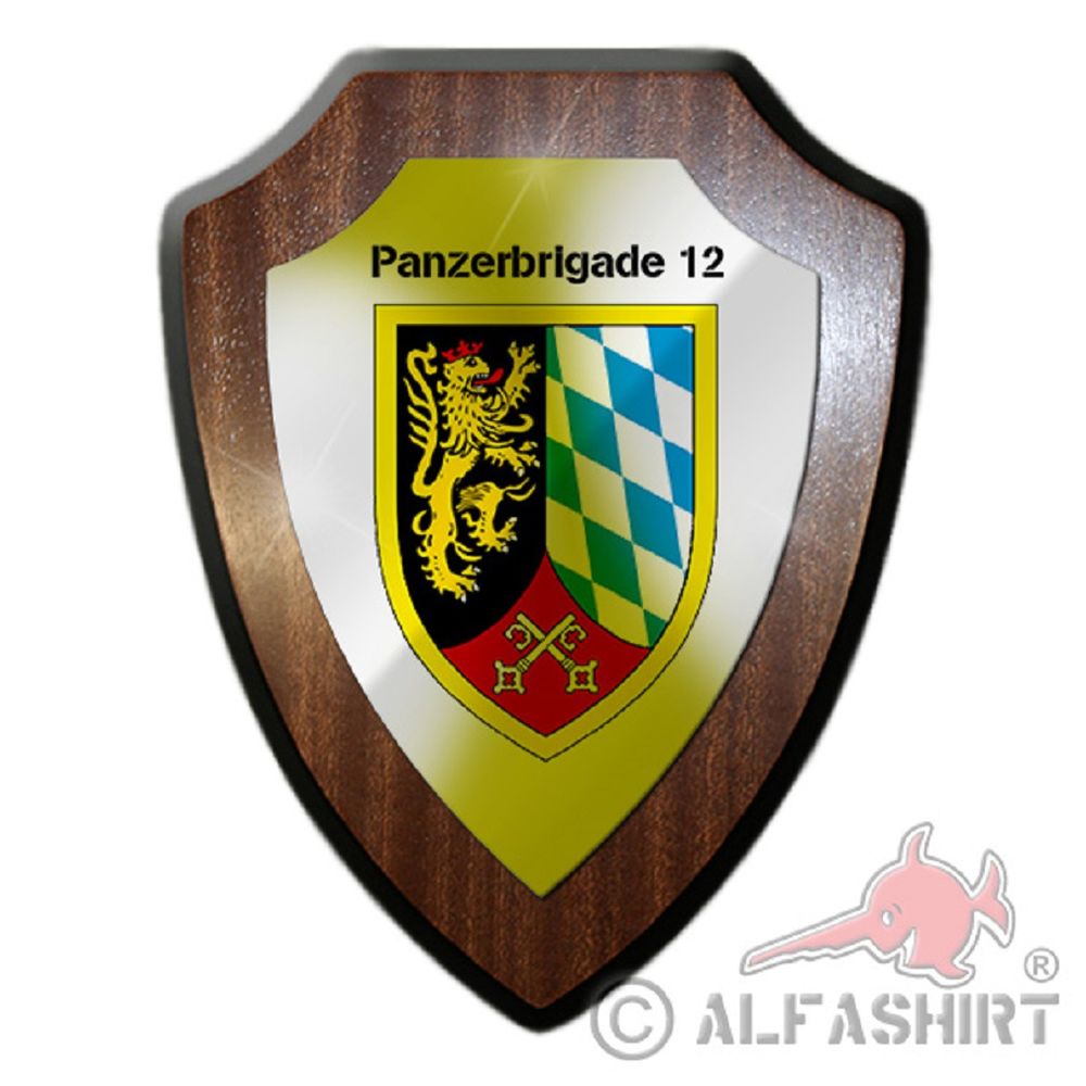 Tank brigade 12 PzBrig unit company military badge blazon # 19893