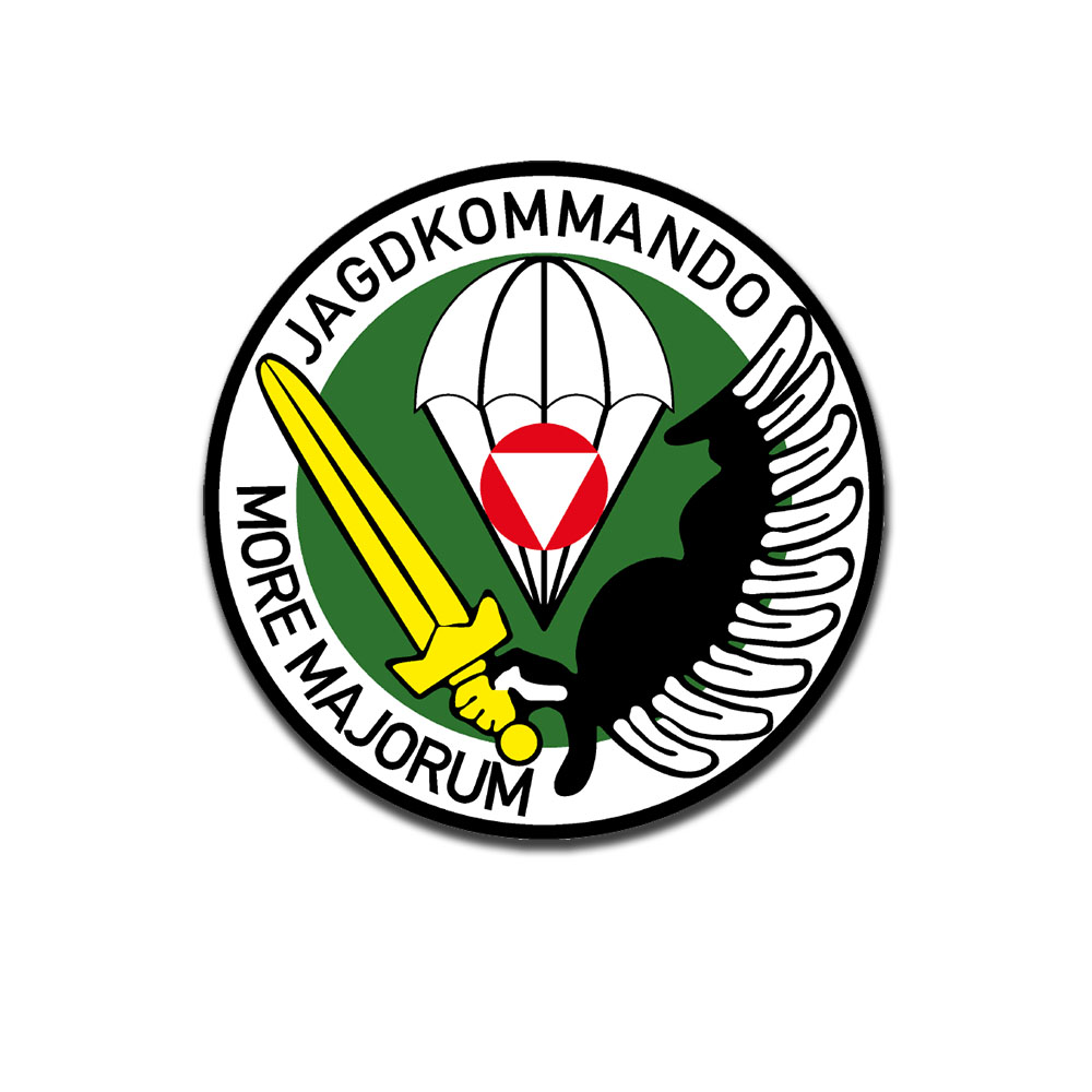 sticker Jagdkommando More Majorum mixed lot of rank 12x12cm A5153