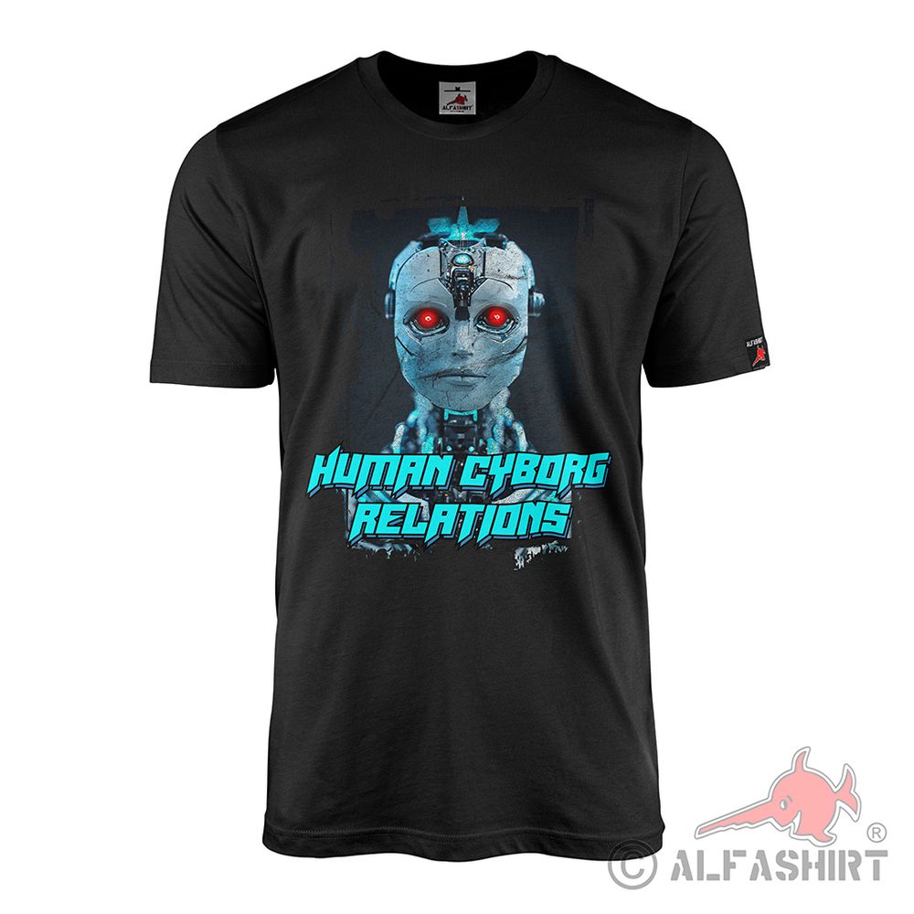 Cyborg Human Roboter Zukunft Maschine Android AI T-Shirt#42219