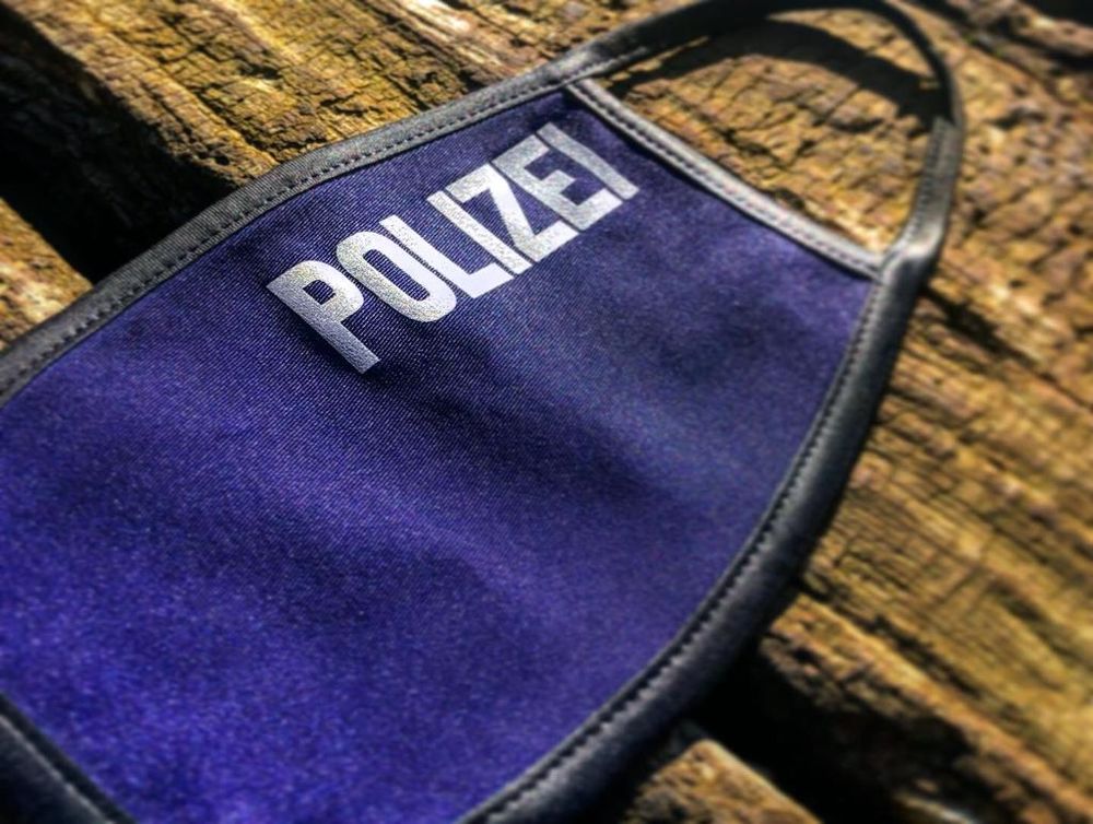 Mundmaske Polizei Behörde Dienst Dienstkleidung Materialbeschaffung Nasen #35779