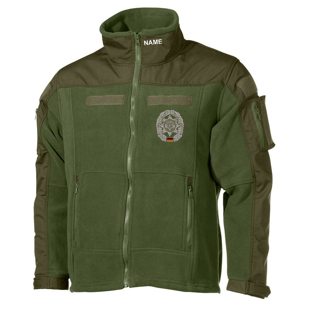 Combat Fleecejacke GESTICKT Feldjäger MP Military Police GRATIS NAMEN #30482