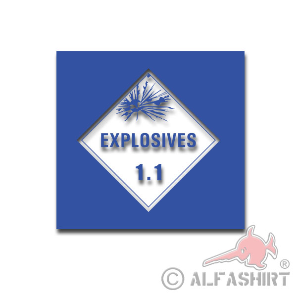 Lackierschablonen Aufkleber Highly Explosives Explosiv Gefährlich 15x15cm #A4528