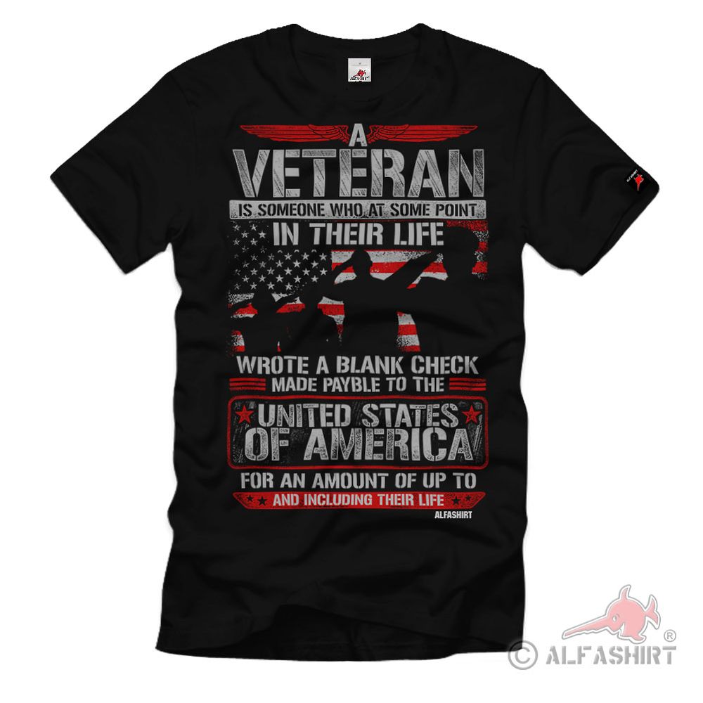 Veteran Wrote Blank Check Verpflichtung Reservist Treue Patriot T-Shirt#32374