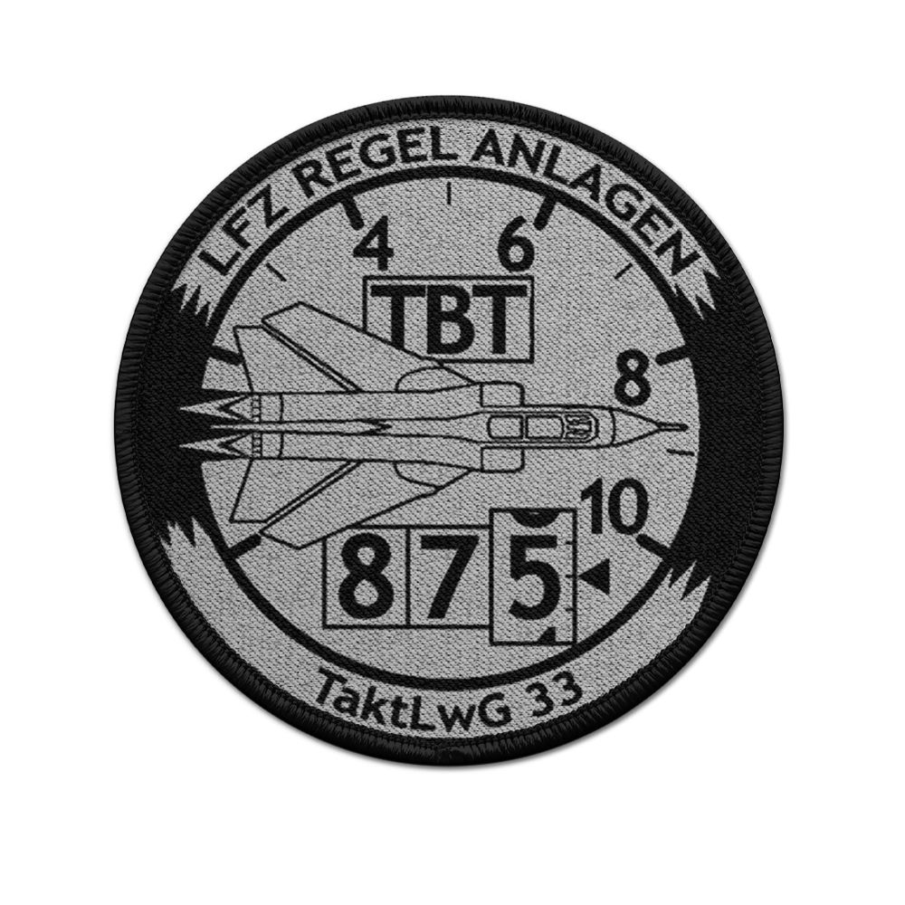 Patch Aufnäher LFZ Regel Anlagen TaktLwG 33 Luftwaffengeschwader LW BW #20415