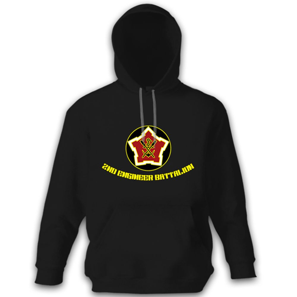 2nd Engineer Battalion US United States Army Insignia Military - Hoodie #9972