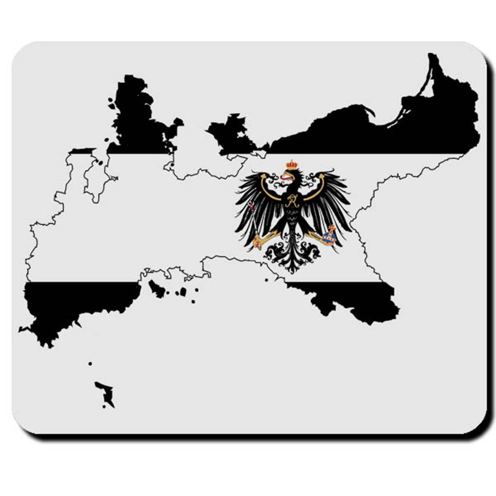 Preußen Landkarte Flagge Fahne Friedrich der Große Alter Fritz - Mauspad #12872