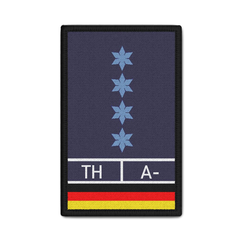 Police Chief PHM PHMin Klett Service Patch Thuringia Blood # 32583