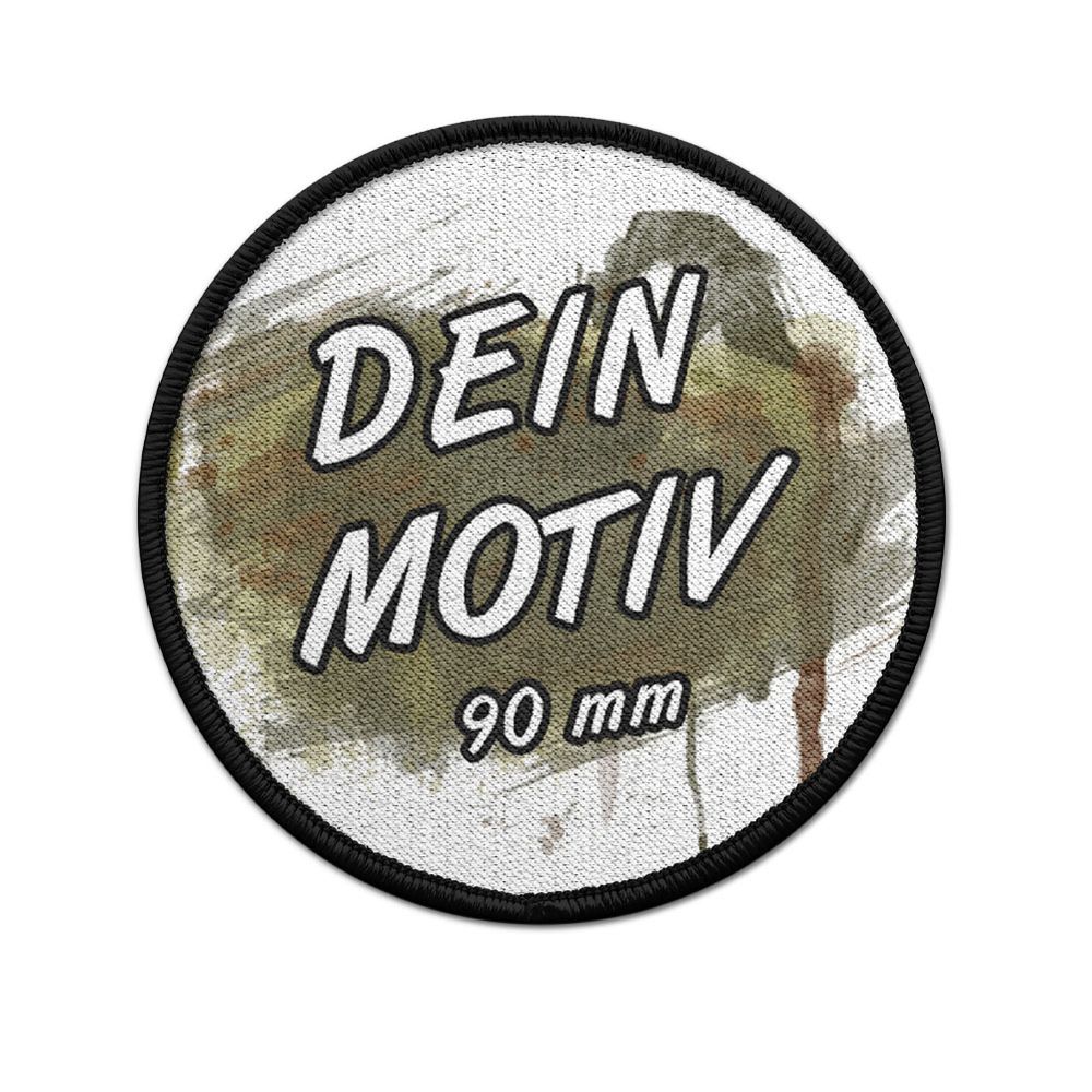 Patch Aufnäher rund 90 mm Durchmesser mit Wunschmotiv personalisiert #39878