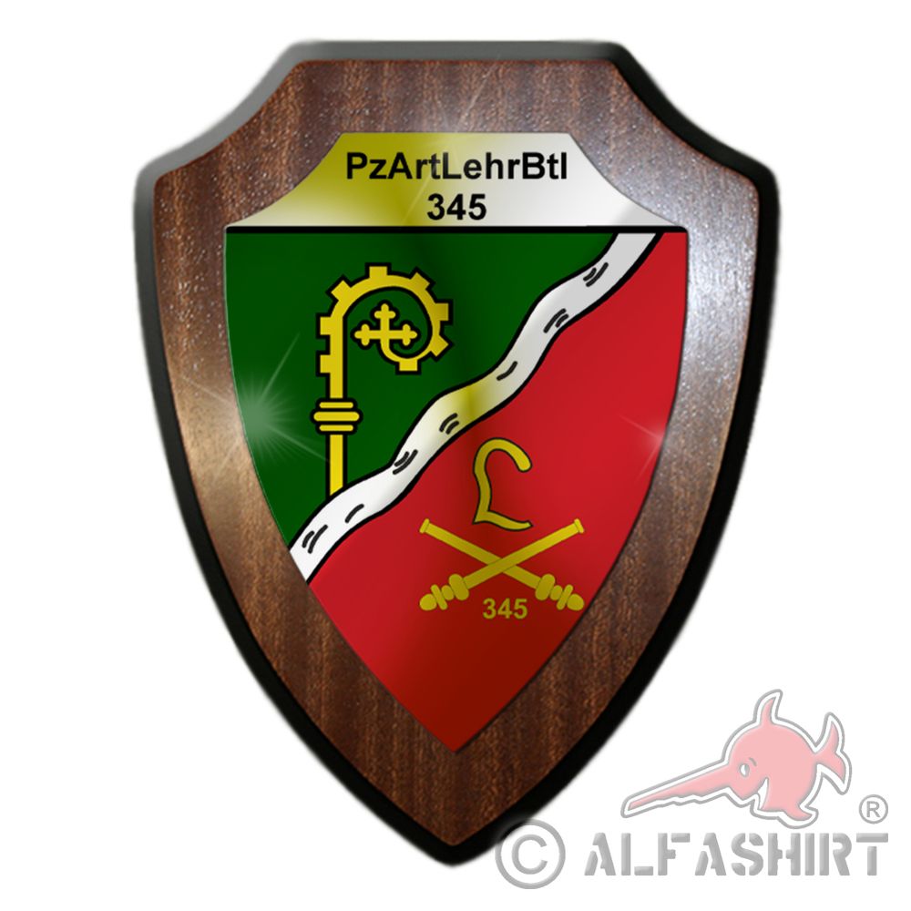 Heraldic shield PanzerArtillerieLehrBataillon 345 Bundeswehr Badge # 36380