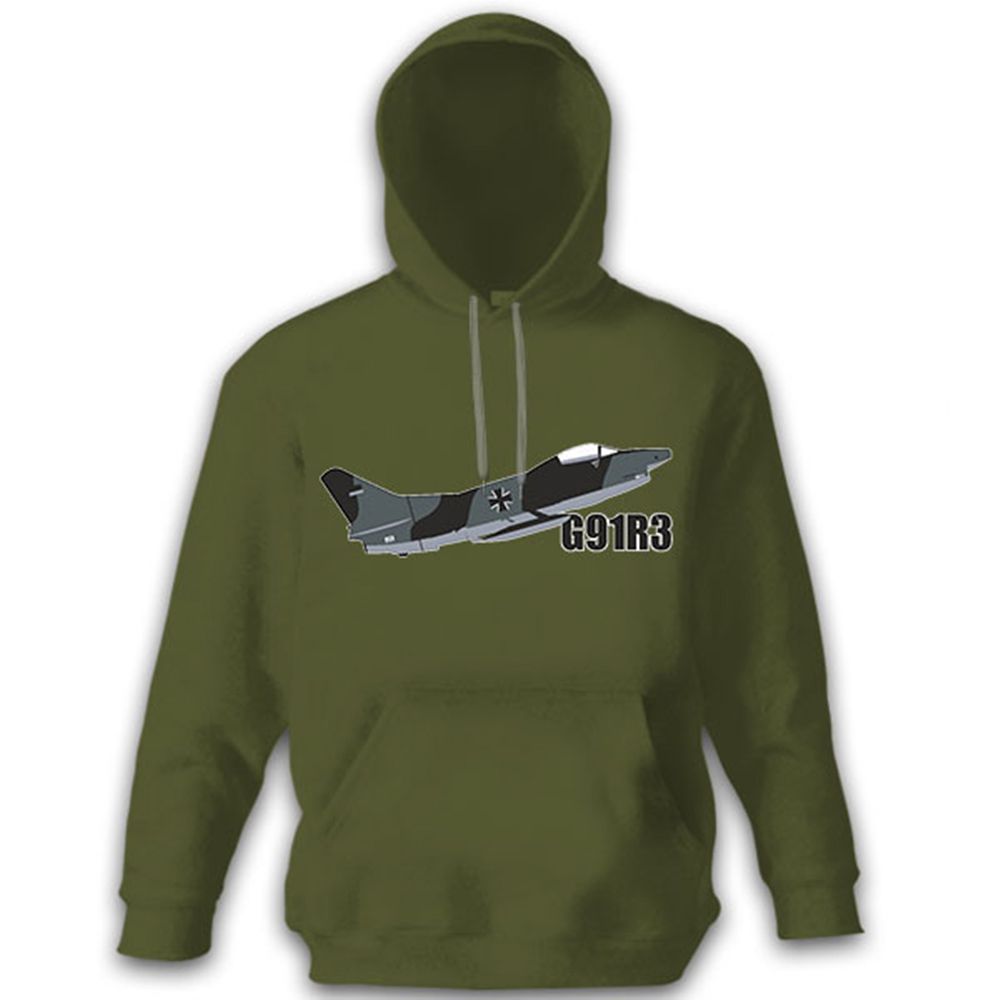 G91 R3 Bundeswehr Luftwaffe Flugzeug Militär Aeritalia - Kapuzenpullover #8917