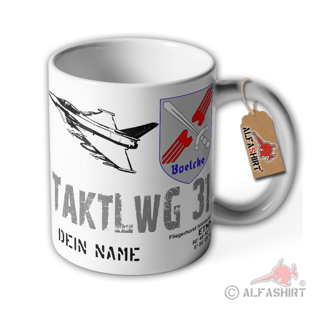 Tasse TaktLwG 31 Personalisiert Boelcke Jagdbombergeschwader #36160