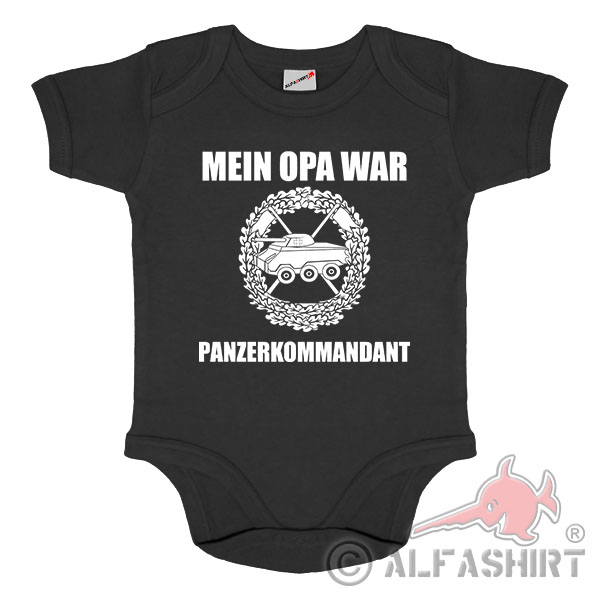 Baby romper My grandpa was a tank commander, tank reconnaissance company # 38738