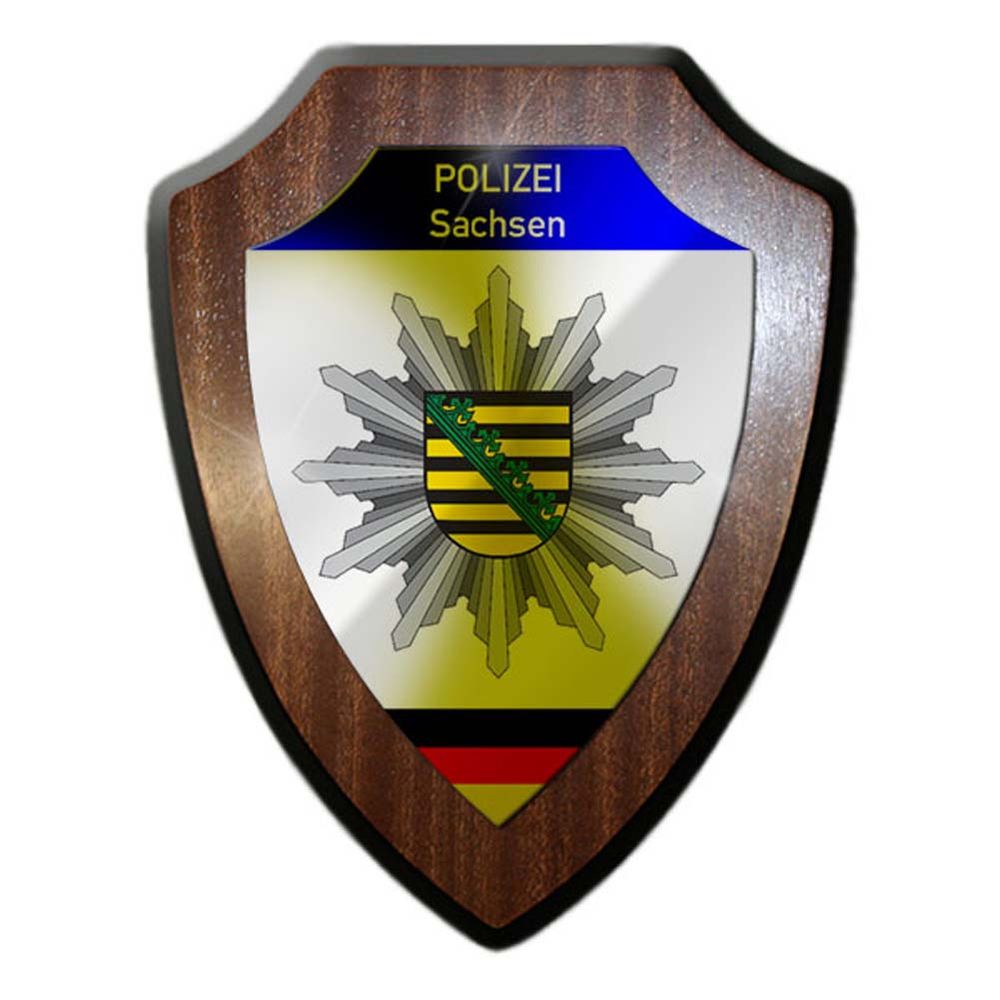 Wappenschild Polizei Sachsen Wappen Abzeichen Dresden Dienstzeit #23078