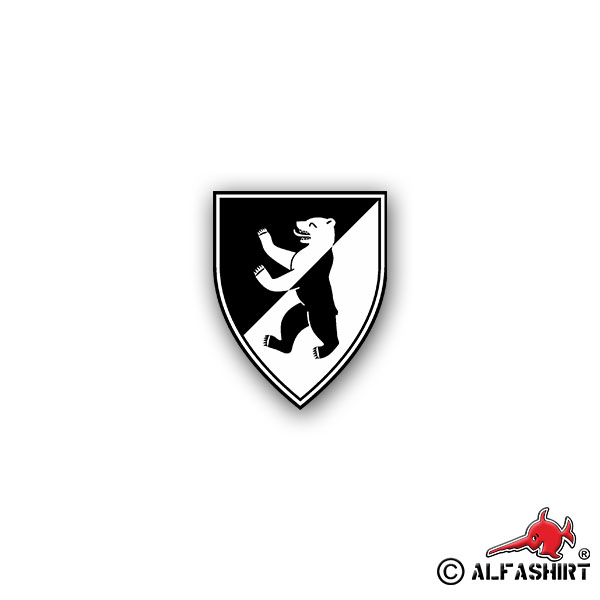 Sticker sPzAbt 510 heavy tank division Tiger coat of arms 6x7cm A2062