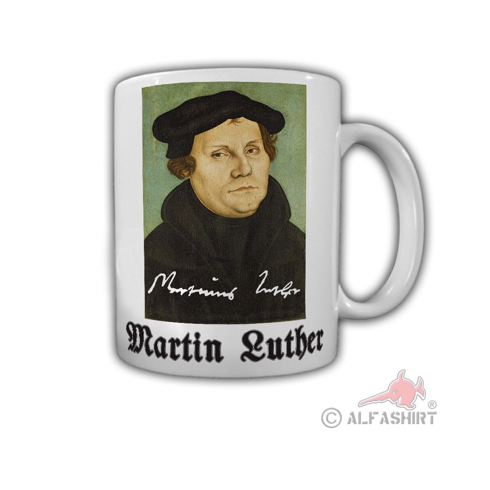 Martin Reformer Image Autogram Protestant Theologian Church Painting Mug # 29173