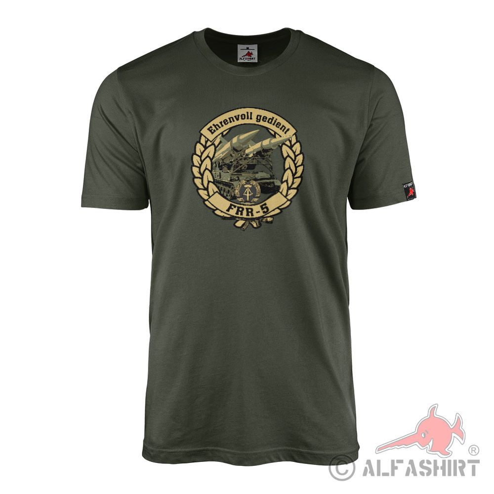 T-Shirt Served Honorably GDR NVA FFR 5 Fla Rocket Regiment #44435