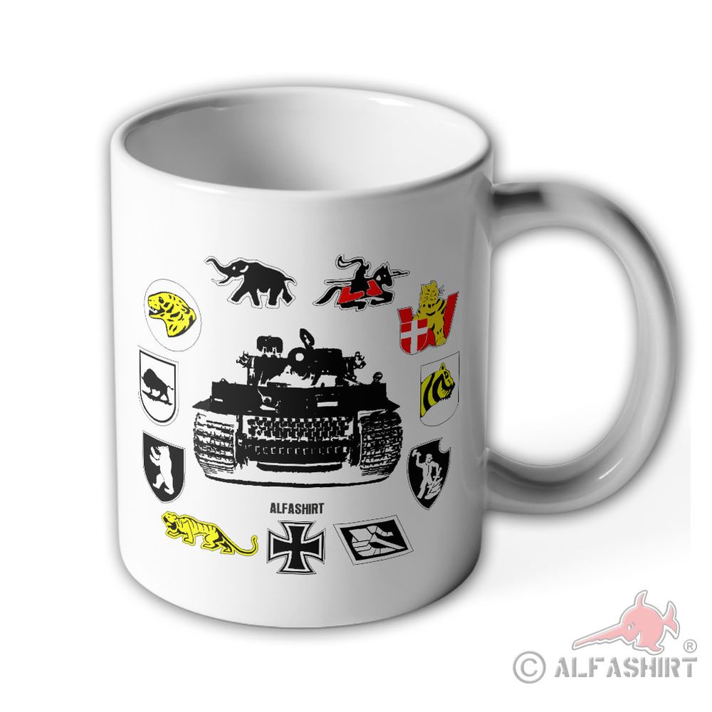Tasse Schwere Panzerabteilungen Tiger Panzer sPzAbt Militär  Becher#20750