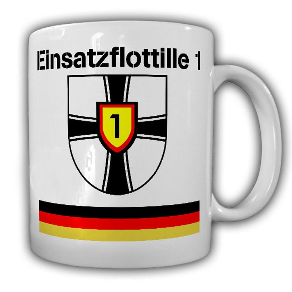 Tasse Einsatzflottille 1 EinsFltl Bundesmarine Bundeswehr Abzeichen #22752