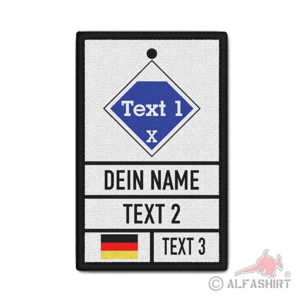 Patch personalisierbar Hilfswerk Dienststellung Dienst Stellung Zug #42114