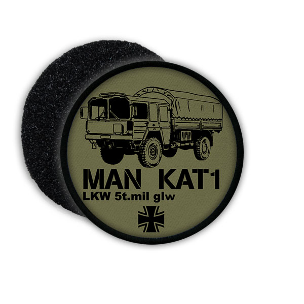 Patch Bundeswehr KAT1 glw LKW Bundeswehr 5Tonner 5t Mit Oldtimer Aufnäher#21592