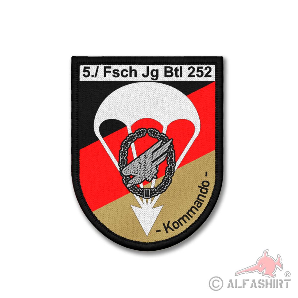 Patch 5 Kommando Kompanie FschJgBtl 252 Nagold Abzeichen Fallschirmjäger #40787