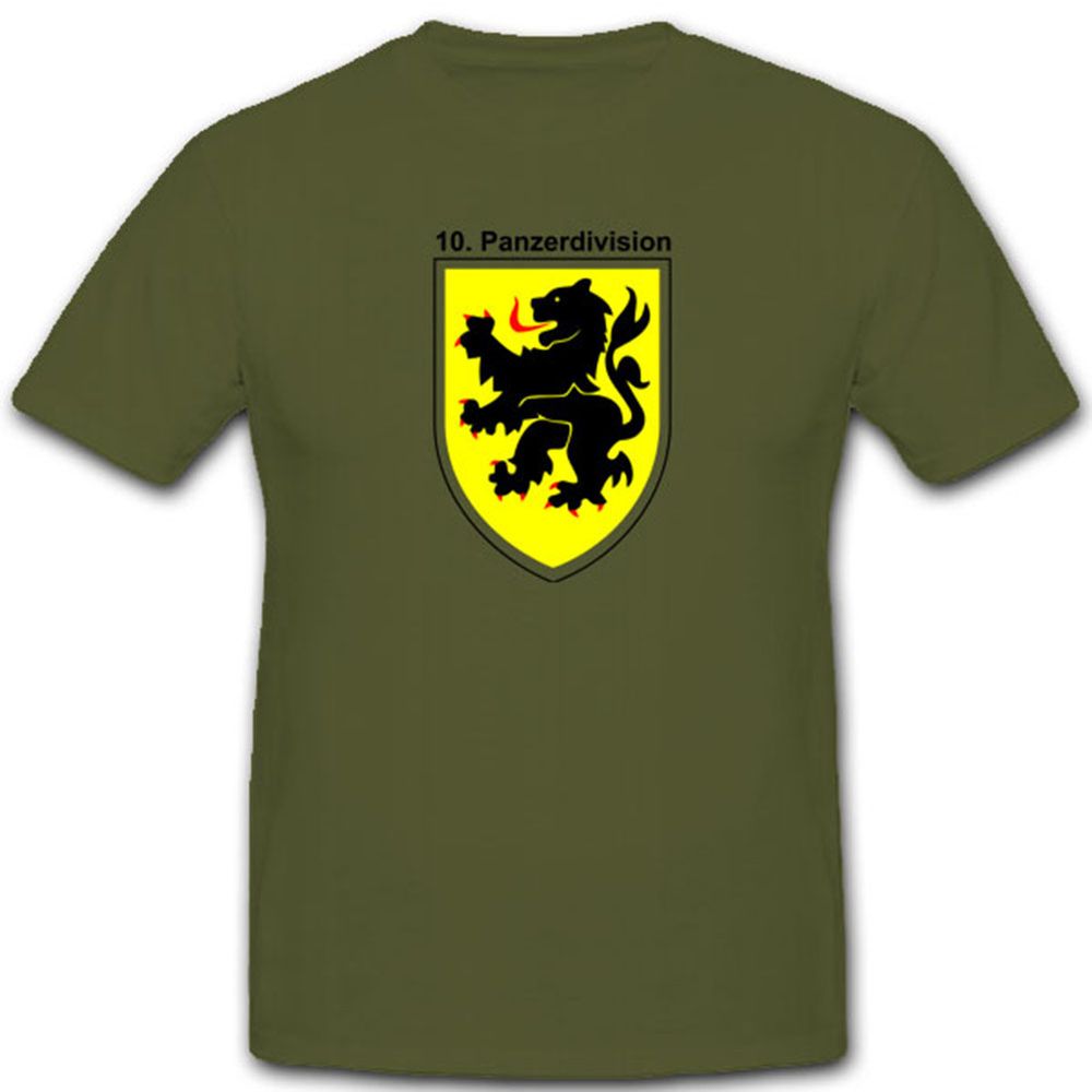 10 PzDiv Panzerdivision Wappen Emblem Abzeichen - T Shirt #3984 