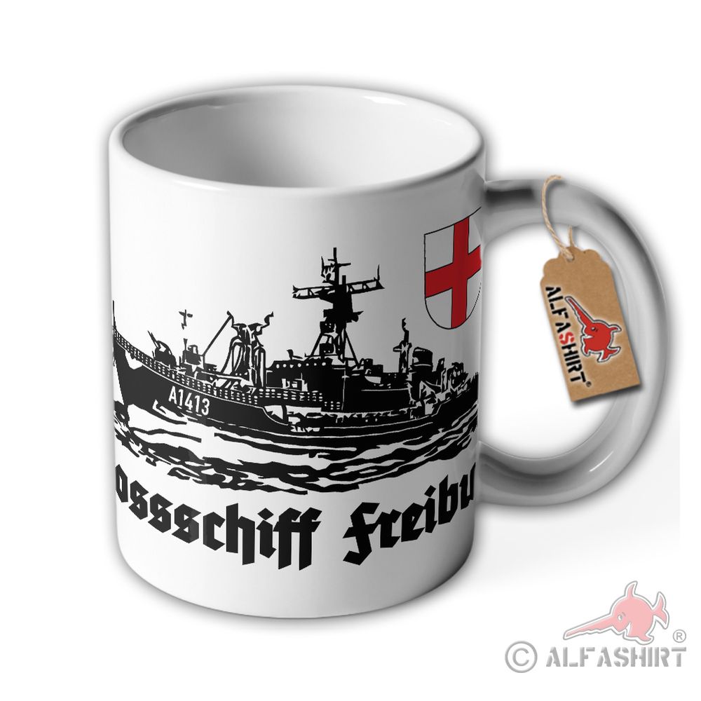 Tasse Trossschiff Freiburg A1413 Schiff Lüneburg-Klasse Besatzung #36230