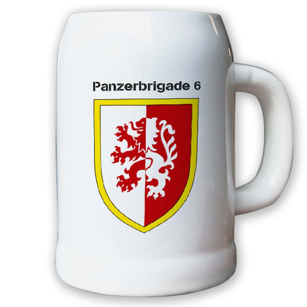 Krug / Bierkrug 0,5l -9.Bierkrug Panzerbrigade6 PzBrig6 Brigade Panzer #12973